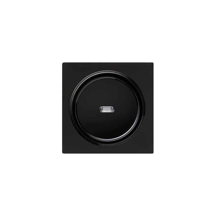 GIRA 013647 Tast-Kontrollschalter AusWe Abdeckung S-Color Schwarz