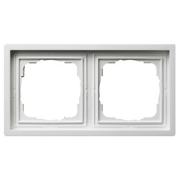 GIRA 0212112 Abdeckrahmen 2f Flächenschalter Reinweiß
