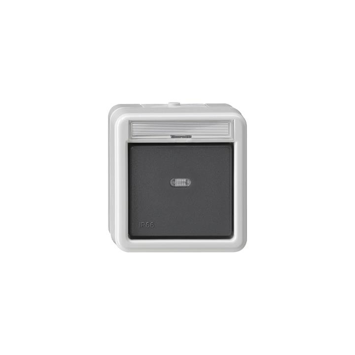 GIRA 015231 Wipptaster Schließer sMK Beschriftungsfeld WD AP Grau