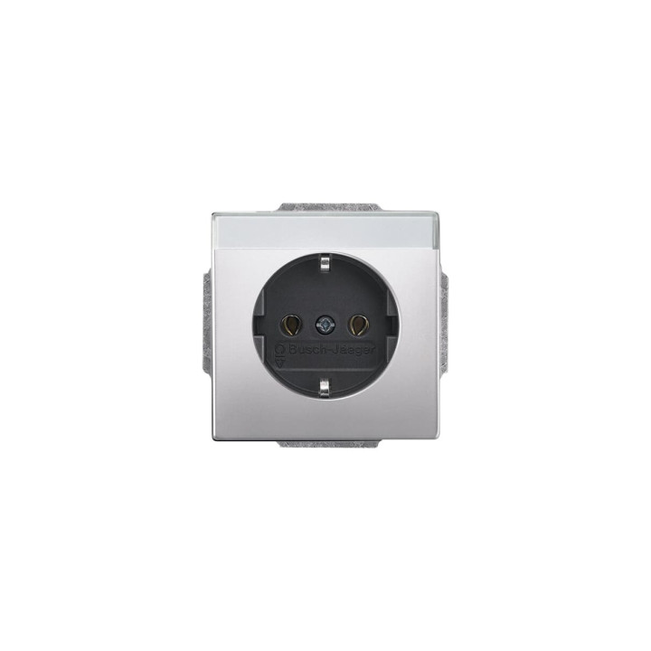 Busch-Jaeger 20 EUN-866 SCHUKO® Steckdosen-Einsatz mit Beschriftungsfeld