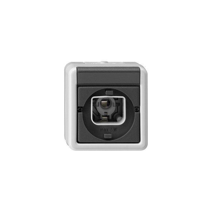 GIRA 016930 Lichtsignal E10/E14 Bajonett WG AP Grau