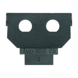 Busch-Jaeger 1858 EB Sockel 2x BNC-Einbaubuchse