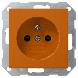 GIRA 011502 Steckdose Erdstift + erh. Berührungsschutz System 55 Orange