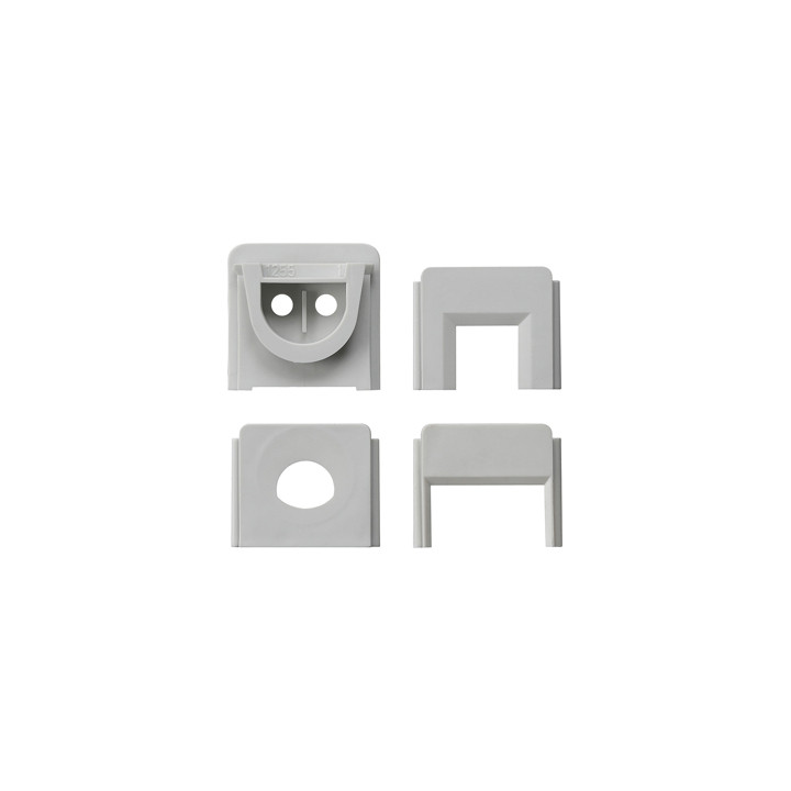 GIRA 000730 Adapter Leitungseinf. 2f Set WG AP Grau
