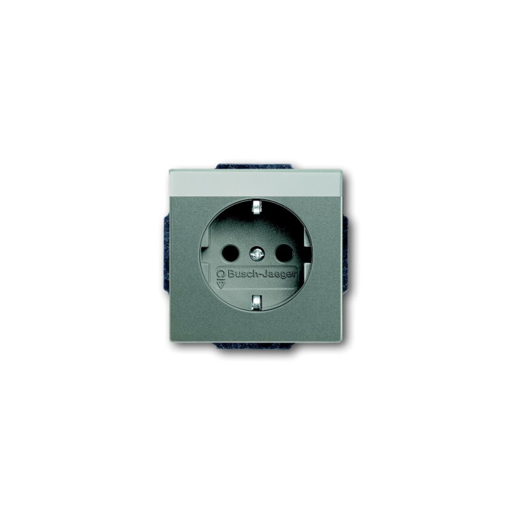 Busch-Jaeger 20 EUN-803 SCHUKO® Steckdosen-Einsatz mit Beschriftungsfeld