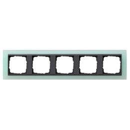 GIRA 021585 Abdeckrahmen 5f Zwischenr. AN Gira Event Opak Mint