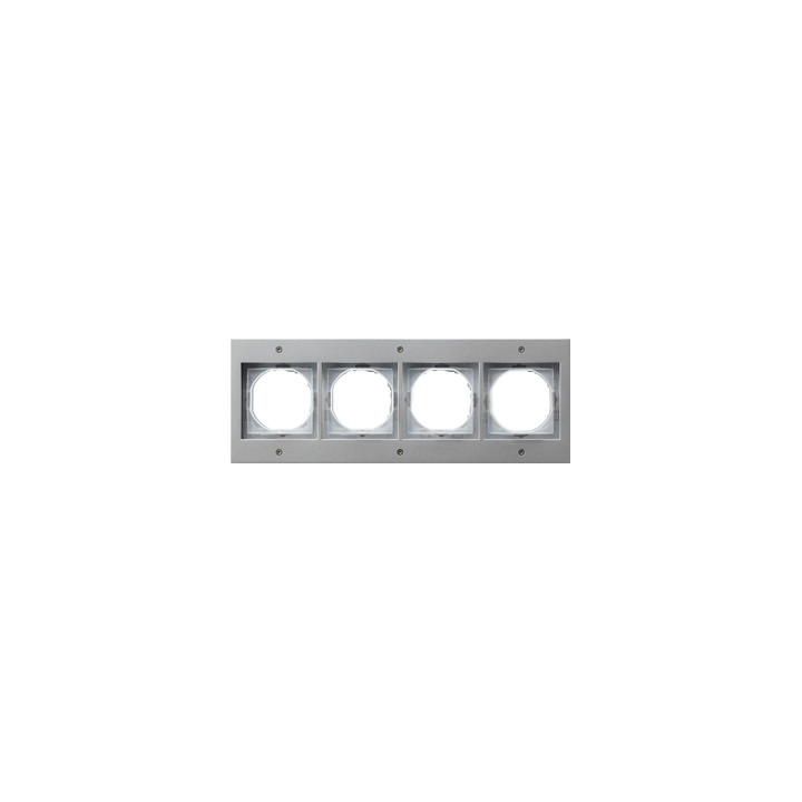 GIRA 021465 Abdeckrahmen 4f Gira TX_44 (WG UP) Farbe Alu