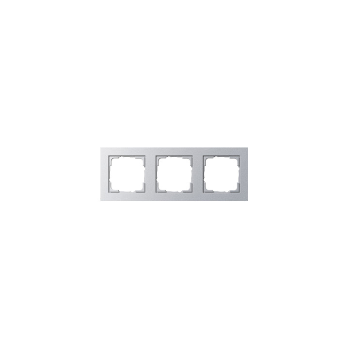 GIRA 021325 Abdeckrahmen 3f Gira E2 Farbe Alu