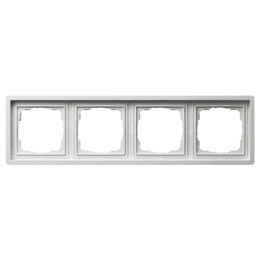 GIRA 0214112 Abdeckrahmen 4f Flächenschalter Reinweiß