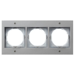 GIRA 021365 Abdeckrahmen 3f Gira TX_44 (WG UP) Farbe Alu