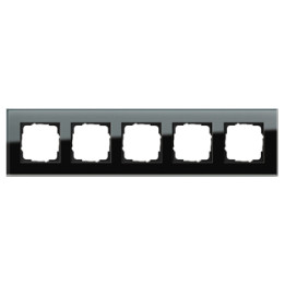 GIRA 021505 Abdeckrahmen 5f Gira Esprit G Schwarz