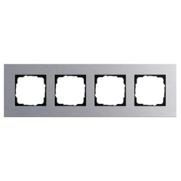 GIRA 021417 Abdeckrahmen 4f Gira Esprit Aluminium