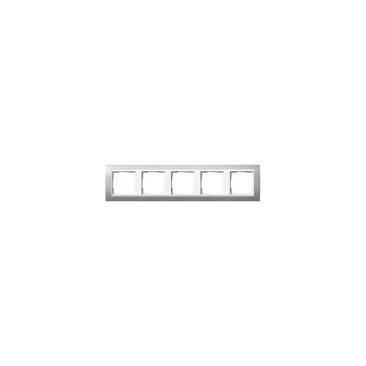 GIRA 0215326 Abdeckrahmen 5f Zwischenr. RW Gira Event Farbe Alu