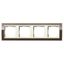 GIRA 0214761 Abdeckrahmen 4f Zwischenr. CW Gira Event Klar Braun