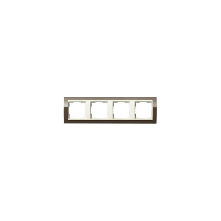 GIRA 0214761 Abdeckrahmen 4f Zwischenr. CW Gira Event Klar Braun
