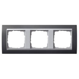 GIRA 021381 Abdeckrahmen 3f Zwischenr. Farbe Alu Gira Event Anthrazit
