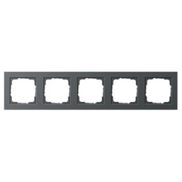 GIRA 021523 Abdeckrahmen 5f Gira E2 Anthrazit