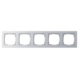 GIRA 021525 Abdeckrahmen 5f Gira E2 Farbe Alu