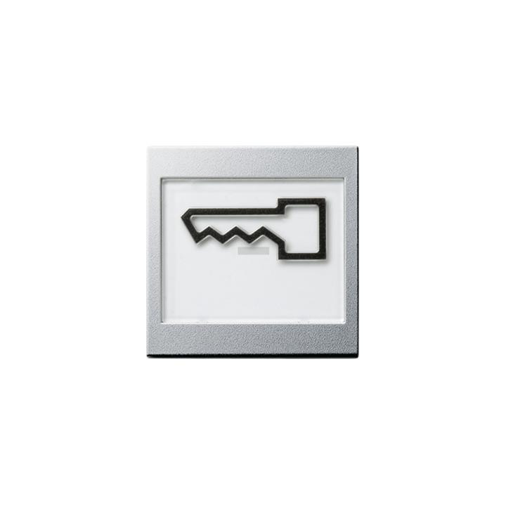 GIRA 021826 Wippe Beschriftungsfeld + Symb. Tür groß tastbar System 55 Farbe Alu