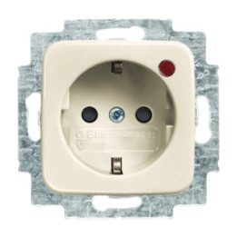 Busch-Jaeger 2310EUGL/VA-212-11 Busch-Protector® SCHUKO® Steckdosen-Einsatz mit Überspannungsschutz