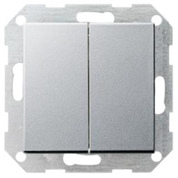 GIRA 012526 Tastschalter Serien System 55 Farbe Alu