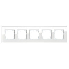 GIRA 021512 Abdeckrahmen 5f Gira Esprit G Weiß