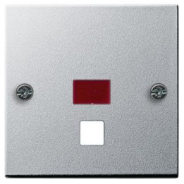 GIRA 063826 Abdeckung Kontrollf. groß Zugschalter/-taster System 55 Farbe Alu