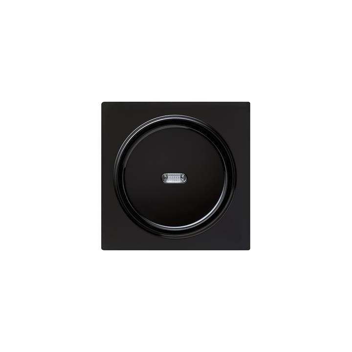 GIRA 029047 Abdeckung + Wippe Kontrollf. S-Color Schwarz