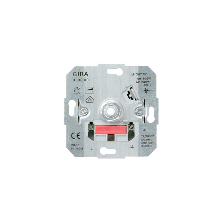 GIRA 030000 LED-Dimmeins. 20 - 200 W Dreh-Aus Einsatz