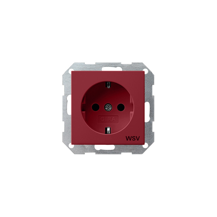 GIRA 044902 SCHUKO-Steckdose WSV System 55 Rot