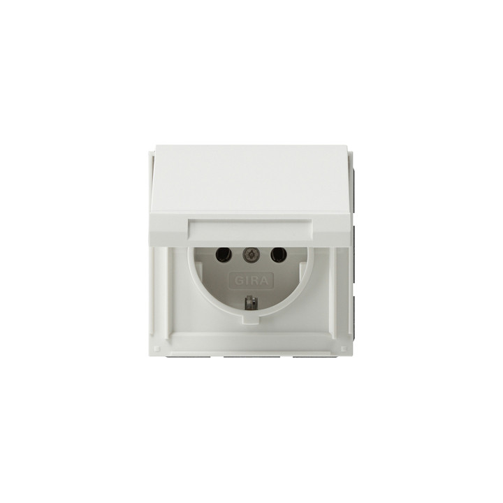 GIRA 045466 SCHUKO-Steckdose Klappdeckel Gira TX_44 (WG UP) Reinweiß