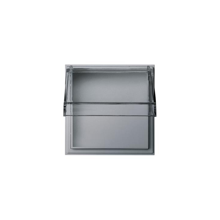 GIRA 040965 Adapterrahmen Klappdeckel transparent Gira TX_44 (WG UP) Farbe Alu