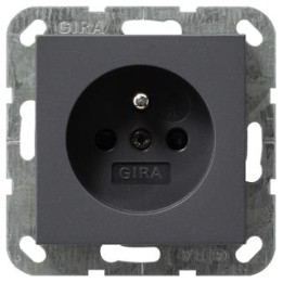 GIRA 048528 Steckdose Erdstift + erh. Berührungsschutz System 55 Anthrazit
