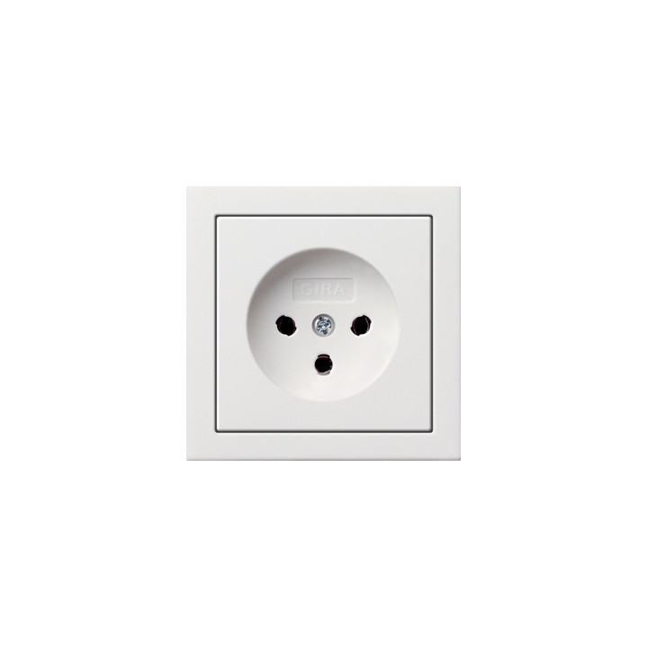GIRA 0479112 HNA-Steckdose 10 A Flächenschalter Reinweiß