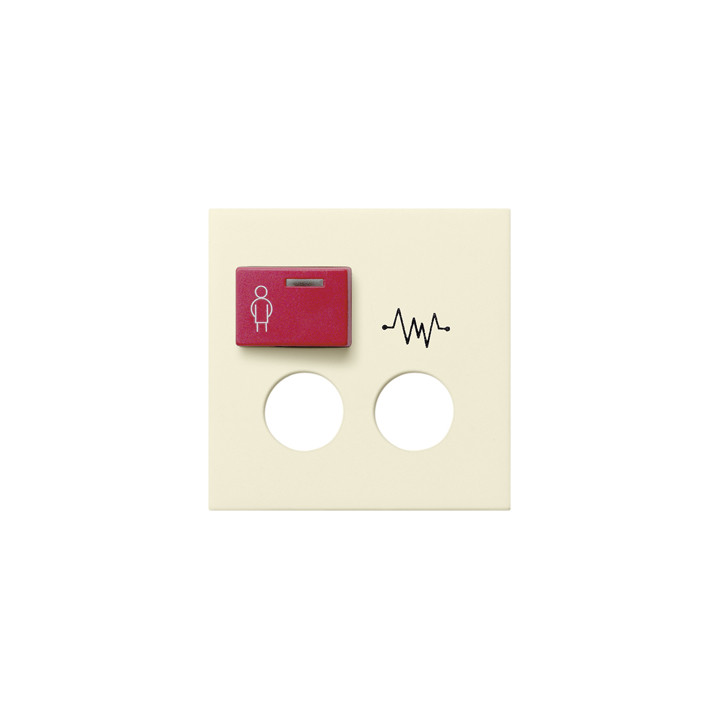 GIRA 022801 Abdeckung Ackermann 73073 D / 73073 D3 System 55 Cremeweiß