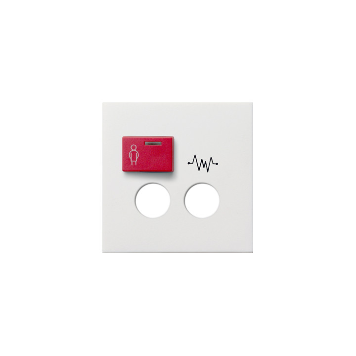 GIRA 0228112 Abdeckung Ackermann 73073 D / 73073 D3 Flächenschalter Reinweiß