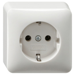 GIRA 044013 SCHUKO-Steckdose AP Reinweiß