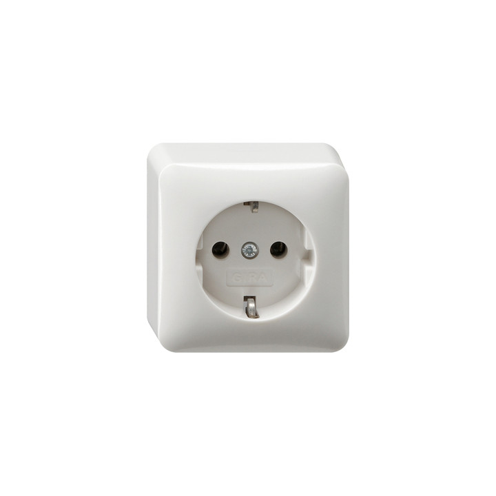GIRA 044013 SCHUKO-Steckdose AP Reinweiß