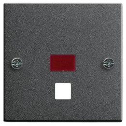 GIRA 063828 Abdeckung Kontrollf. groß Zugschalter/-taster System 55 Anthrazit
