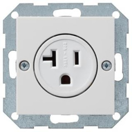 GIRA 048703 Steckdose 2-pol NEMA 5-20 R System 55 Reinweiß