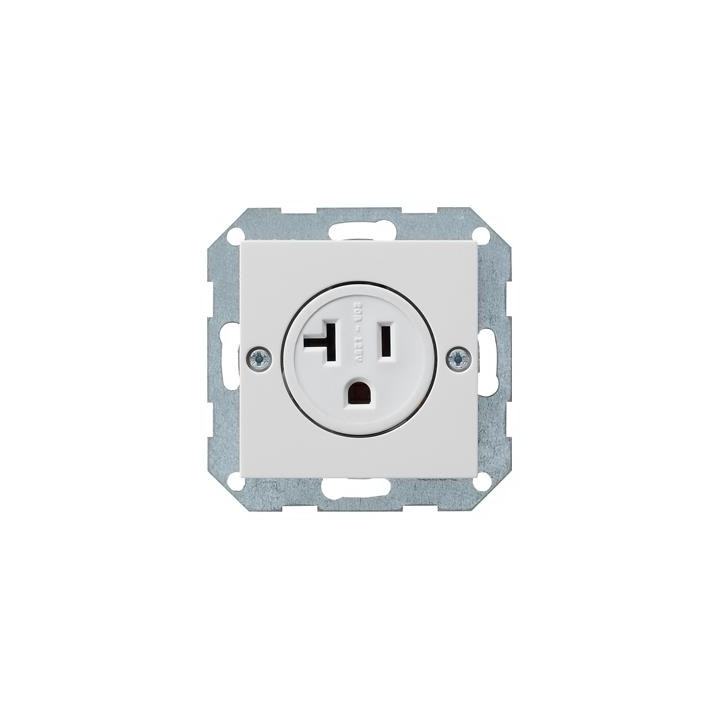 GIRA 048703 Steckdose 2-pol NEMA 5-20 R System 55 Reinweiß
