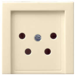 GIRA 027901 Abdeckung KPN-Anschlussdose 4-pol System 55 Cremeweiß