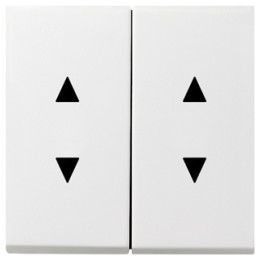 GIRA 1150112 Wippe 2f Pfeilsymbole Flächenschalter Reinweiß