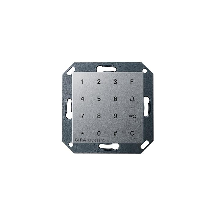 GIRA 260526 Gira Keyless In Codetastatur System 55 Farbe Alu