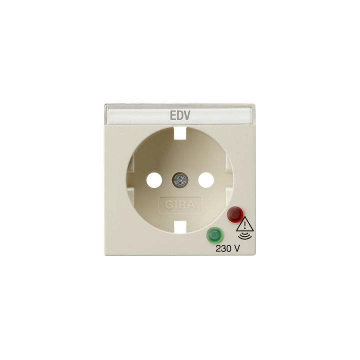 GIRA 144101 Abdeckung SCHUKO-Steckdose ÜSS System 55 Cremeweiß