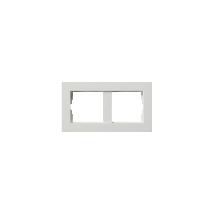 GIRA 1002204 Abdeckrahmen 2f o.M. flach Gira E22 Reinweiß