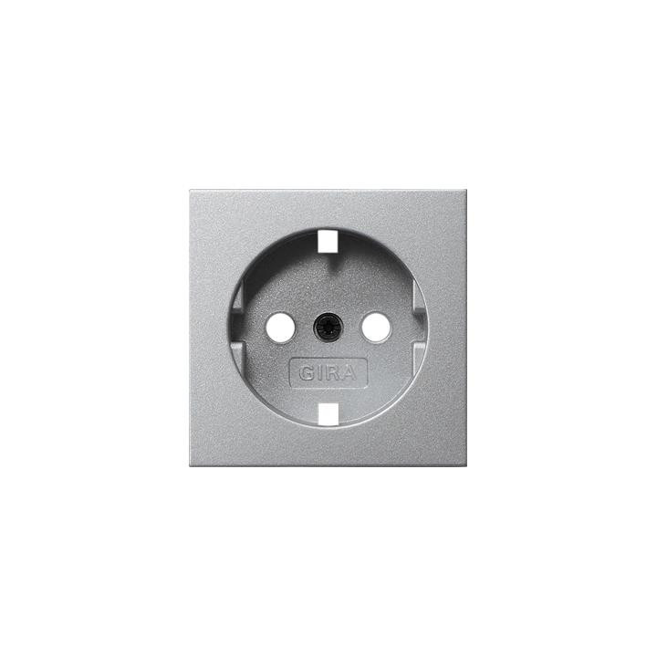 GIRA 092026 Abdeckung SCHUKO-Steckdose System 55 Farbe Alu