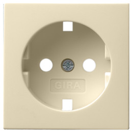 GIRA 092001 Abdeckung SCHUKO-Steckdose System 55 Cremeweiß