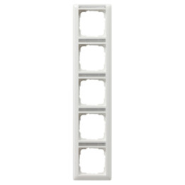 GIRA 111503 Abdeckrahmen 5f senkr. Beschriftungsfeld System 55 Reinweiß