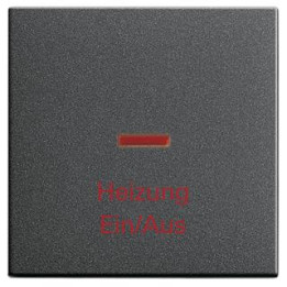 GIRA 067828 Wippe Kontrollf. + Heizung Ein/Aus System 55 Anthrazit
